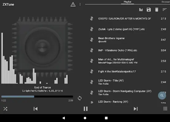 ZXTune - Chiptunes player android App screenshot 3